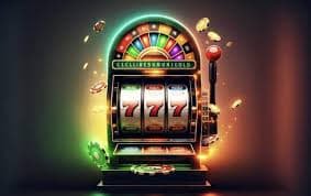 Slot Machine Reels Spin ချနေသောမြင်ကွင်း Jackpot ဆုနိုင်ခြေ